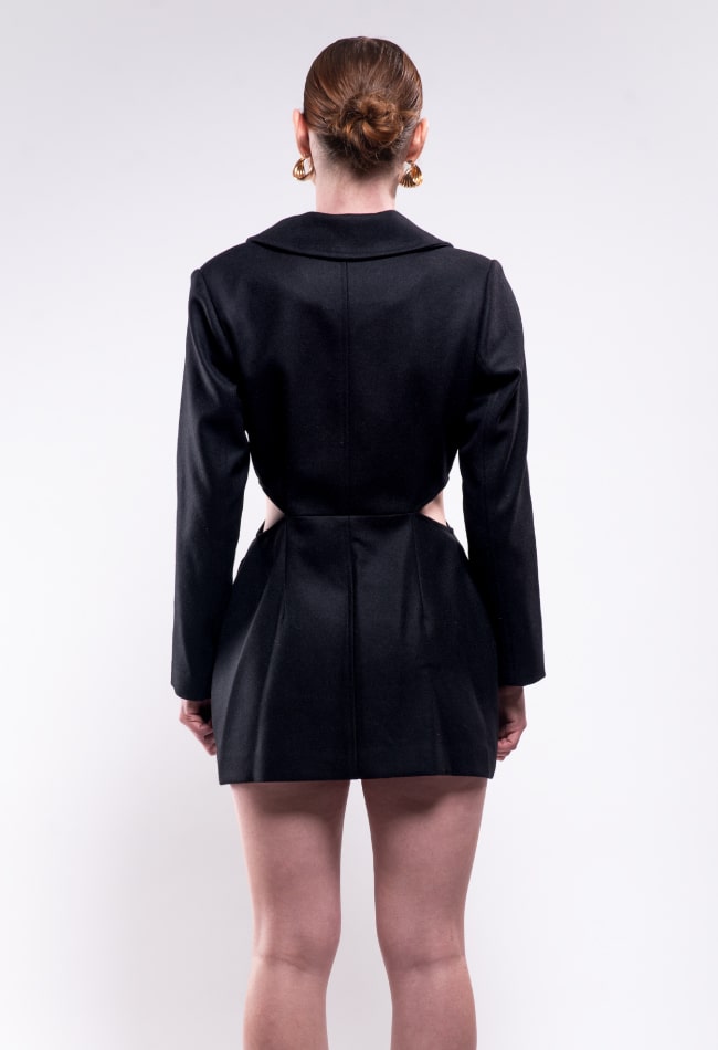 Abrigo abierto en costados - Imagen 3