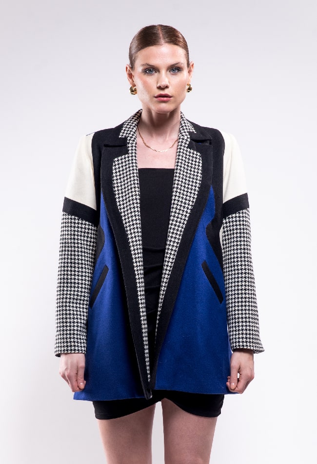 Abrigo de lana largo a la cadera - Imagen 2