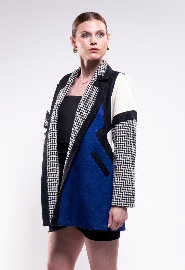 Abrigo de lana largo a la cadera - Imagen 3