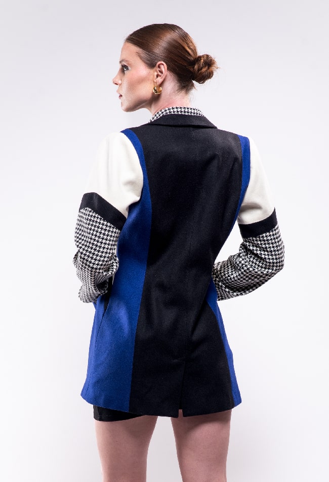 Abrigo de lana largo a la cadera - Imagen 4