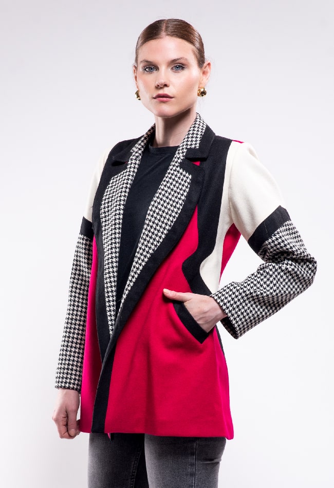 Abrigo de lana largo a la cadera - Imagen 6