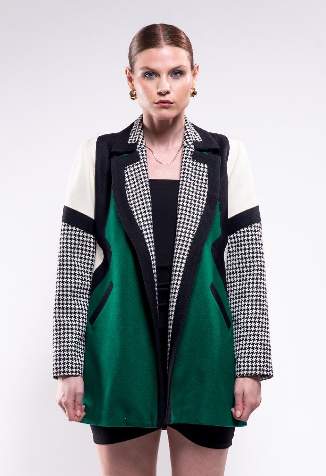 Abrigo de lana largo a la cadera - Imagen 8