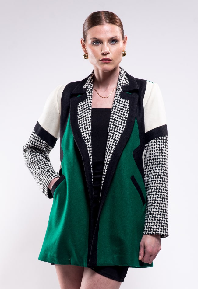 Abrigo de lana largo a la cadera - Imagen 9